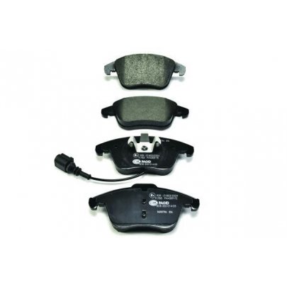 Гальмівні колодки передні (з датчиком, 155.2x72x19.8) Volkswagen Tiguan / Фольксваген Тігуан 2007-2016 8DB355014-031 HELLA (Німеччина)