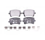 Тормозные колодки задние (без датчика, 105.5x56x17) Volkswagen Sharan 2 / Фольксваген Шаран 2 2010-2022 8DB355025-331 HELLA (Германия)