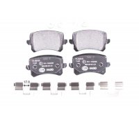 Гальмівні колодки задні (без датчика, 105.5x56x17) Volkswagen Tiguan / Фольксваген Тігуан 2007-2016 8DB355025-331 HELLA (Німеччина)