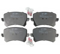 Тормозные колодки задние (без датчика, 105.5x56x17) Volkswagen Tiguan / Фольксваген Тигуан 2007-2016 BP-12334 OPTIMAL (Германия)