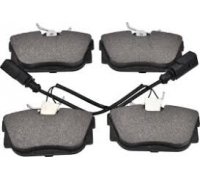 Тормозные колодки задние (c датчиком, 87x53x17) Volkswagen Tiguan / Фольксваген Тигуан 2007-2016 BP2946 BREMSI (Италия)