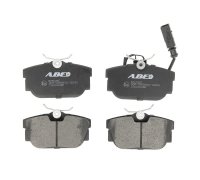 Тормозные колодки задние (c датчиком, 87x53x17) Volkswagen Tiguan / Фольксваген Тигуан 2007-2016 C2W010ABE ABE (Польша)