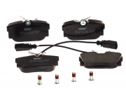 Тормозные колодки задние (c датчиком, 87x53x17) Volkswagen Tiguan / Фольксваген Тигуан 2007-2016 FDB1482 FERODO (Великобритания)