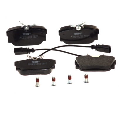 Гальмівні колодки задні (з датчиком, 87x53x17) Volkswagen Tiguan / Фольксваген Тігуан 2007-2016 FDB1482 FERODO (Великобританія)