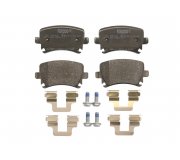 Тормозные колодки задние (без датчика, 105.5x56x17) Volkswagen Sharan 2 / Фольксваген Шаран 2 2010-2022 FDB1636 FERODO (Великобритания)