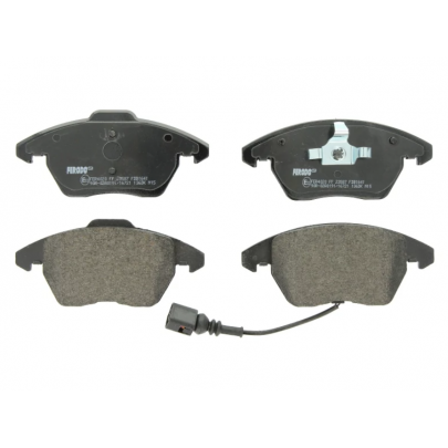 Гальмівні колодки передні (з датчиком, 155.2x72x19.8) Volkswagen Tiguan / Фольксваген Тігуан 2007-2016 FDB1641 FERODO (Великобританія)