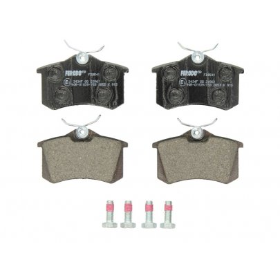 Гальмівні колодки задні (без датчика, 87x53x17) Volkswagen Tiguan / Фольксваген Тігуан 2007-2016 FDB541 FERODO (Великобританія)