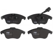 Тормозные колодки передние (с датчиком, 155.2x72x19.8) Volkswagen Tiguan / Фольксваген Тигуан 2007-2016 GDB1762 TRW (Германия)