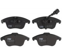 Тормозные колодки передние (с датчиком, 155.2x72x19.8) Volkswagen Tiguan / Фольксваген Тигуан 2007-2016 GDB1762 TRW (Германия)