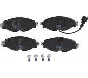 Гальмівні колодки передні (з датчиком, 160x65x20) Volkswagen Tiguan / Фольксваген Тігуан 2007-2016 GDB1956 TRW (Німеччина)