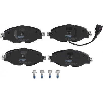 Тормозные колодки передние (с датчиком, 160x65x20) Volkswagen Tiguan / Фольксваген Тигуан 2007-2016 GDB1956 TRW (Германия)