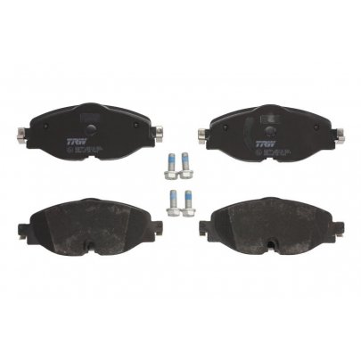 Тормозные колодки передние (с датчиком, 160x65x20) Volkswagen Tiguan / Фольксваген Тигуан 2007-2016 GDB2143 TRW (Германия)