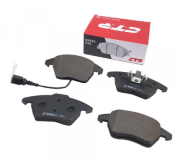 Тормозные колодки передние (с датчиком, 155x66x20) Volkswagen Tiguan / Фольксваген Тигуан 2007-2016 GK1234 CTR (Южная Корея)