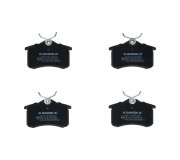 Гальмівні колодки задні (без датчика, 87x53x17) Volkswagen Tiguan / Фольксваген Тігуан 2007-2016 JQ1011082 KAMOKA (Польща)