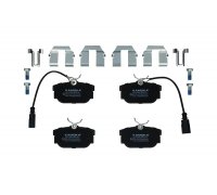 Тормозные колодки задние (c датчиком, 87x53x17) Volkswagen Tiguan / Фольксваген Тигуан 2007-2016 JQ1012964 KAMOKA (Польша)