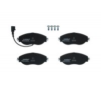 Тормозные колодки передние (с датчиком, 175.2x69.6x19.8) Volkswagen Tiguan / Фольксваген Тигуан 2007-2016 JQ101307 KAMOKA (Польша)