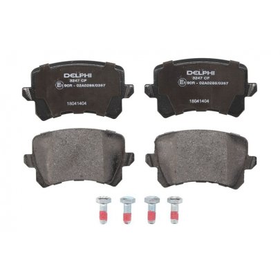 Гальмівні колодки задні (без датчика, 105.5x56x17) Volkswagen Tiguan / Фольксваген Тігуан 2007-2016 LP3247 DELPHI (США)