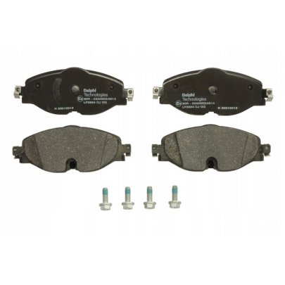 Гальмівні колодки передні (з датчиком, 160x65x20) Volkswagen Tiguan / Фольксваген Тігуан 2007-2016 LP3584 DELPHI (США)
