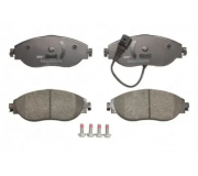 Гальмівні колодки передні (з датчиком, 160x65x20) Volkswagen Tiguan / Фольксваген Тігуан 2007-2016 P14153.01 WOKING (Іспанія)