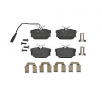 Тормозные колодки задние (c датчиком, 87x53x17) Volkswagen Tiguan / Фольксваген Тигуан 2007-2016 P85046 BREMBO (Италия)