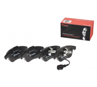 Тормозные колодки передние (с датчиком, 155x66x21) Volkswagen Tiguan / Фольксваген Тигуан 2007-2016 P85112 BREMBO (Италия)