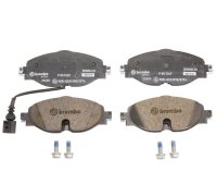 Гальмівні колодки передні (з датчиком, 160x65x20) Volkswagen Tiguan / Фольксваген Тігуан 2007-2016 P85126X BREMBO (Італія)