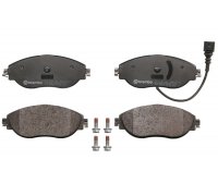 Гальмівні колодки передні (з датчиком, 175x70x20) Volkswagen Tiguan / Фольксваген Тігуан 2007-2016 P85144 BREMBO (Італія)