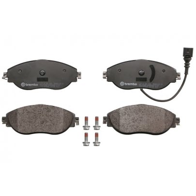 Гальмівні колодки передні (з датчиком, 175x70x20) Volkswagen Tiguan / Фольксваген Тігуан 2007-2016 P85144 BREMBO (Італія)