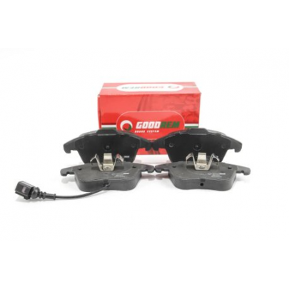 Гальмівні колодки передні (з датчиком, 155.2x72x19.8) Volkswagen Tiguan / Фольксваген Тігуан 2007-2016 RM1217 GOODREM (Угорщина)