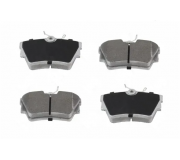 Тормозные колодки задние (c датчиком, 87x53x17) Volkswagen Tiguan / Фольксваген Тигуан 2007-2016 S701129 POLCAR (Польша)