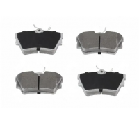 Тормозные колодки задние (c датчиком, 87x53x17) Volkswagen Tiguan / Фольксваген Тигуан 2007-2016 S701129 POLCAR (Польша)