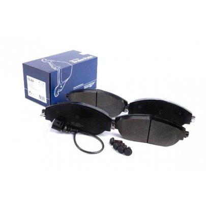 Тормозные колодки передние (с датчиком, 175.2x69.6x19.8) Volkswagen Tiguan / Фольксваген Тигуан 2007-2016 TX16-84 TOMEX (Польша)