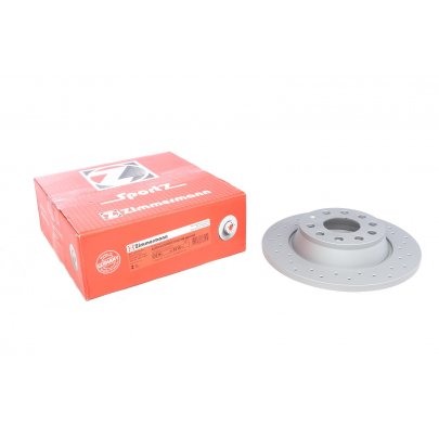 Гальмівний диск задній (282х12мм) Volkswagen Tiguan / Фольксваген Тігуан 2007-2016 100331552 ZIMMERMANN (Німеччина)