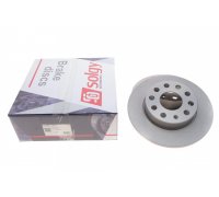 Гальмівний диск задній (256х12мм) Volkswagen Tiguan / Фольксваген Тігуан 2007-2016 208093 SOLGY (Іспанія)