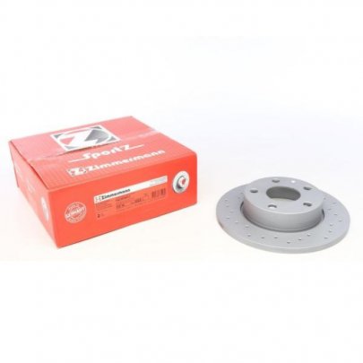 Гальмівний диск задній (256х12мм) Volkswagen Tiguan / Фольксваген Тігуан 2007-2016 600322252 ZIMMERMANN (Німеччина)