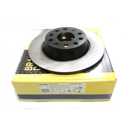 Гальмівний диск задній (282х12мм) Volkswagen Tiguan / Фольксваген Тігуан 2007-2016 CD7306S BREMSI (Італія)