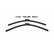 Комплект щеток стеклоочистителя (бескаркасные, 600мм + 530мм) Volkswagen Tiguan / Фольксваген Тигуан 2007-2016 27F04 KAMOKA (Польша)