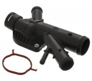 Фланець системи охолодження (кількість виходів: 4 шт) Volkswagen Tiguan / Фольксваген Тігуан 2007-2016 30945889 SWAG (Німеччина)