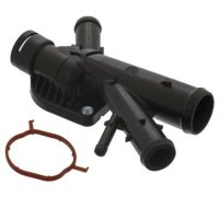 Фланець системи охолодження (кількість виходів: 4 шт) Volkswagen Tiguan / Фольксваген Тігуан 2007-2016 30945889 SWAG (Німеччина)