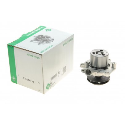 Помпа / водяний насос (без датчика, двигун: CUVE / CUVC / CUWA) Volkswagen Tiguan / Фольксваген Тігуан 2.0TDI 2007-2016 538080710 INA (Німеччина)