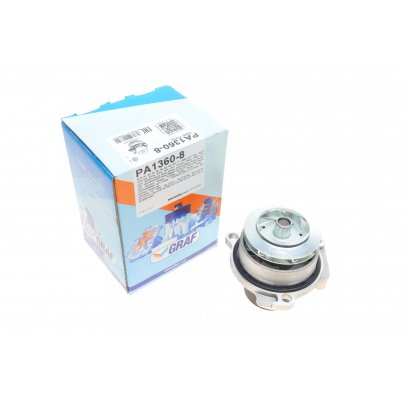 Помпа / водяний насос (без датчика, двигун: CUVE / CUVC / CUWA) Volkswagen Tiguan / Фольксваген Тігуан 2.0TDI 2007-2016 PA13608 GRAF (Італія)