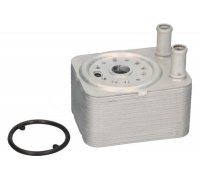 Радиатор масляный / теплообменник (120x98x65) Volkswagen Tiguan / Фольксваген Тигуан 2.0TDI 2007-2016 05375 METALCAUCHO (Испания)