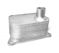 Радиатор масляный / теплообменник (140x92x97) Volkswagen Tiguan / Фольксваген Тигуан 2.0 (бензин) 2007-2016 06330 METALCAUCHO (Испания)