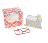 Радиатор масляный / теплообменник (138x90x88) Volkswagen Tiguan / Фольксваген Тигуан 2.0 (бензин) 2007-2016 100856 FEBI (Германия)