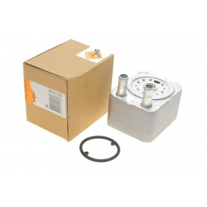 Радиатор масляный / теплообменник (120x98x65) Volkswagen Tiguan / Фольксваген Тигуан 2.0TDI 2007-2016 31168 NRF (Нидерланды)