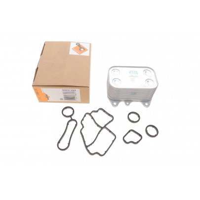 Радиатор масляный / теплообменник (110x70x51) Volkswagen Tiguan / Фольксваген Тигуан 2.0TDI 2007-2016 31263 NRF (Нидерланды)