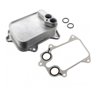 Радіатор масляний / теплообмінник (128x85x37) Volkswagen Tiguan / Фольксваген Тігуан 1.4 (бензин) 2007-2016 9513L86 POLCAR (Польща)