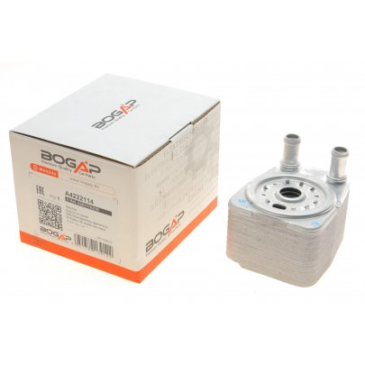 Радіатор масляний / теплообмінник (130x105x110) Volkswagen Tiguan / Фольксваген Тігуан 2.0TDI 2007-2016 A4222114 BOGAP (Німеччина)