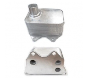 Радиатор масляный / теплообменник (163x79x44) Volkswagen Tiguan / Фольксваген Тигуан 2.0 (бензин) 2007-2016 DRM211011 DR.MOTOR (Польша)