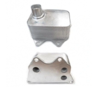 Радиатор масляный / теплообменник (163x79x44) Volkswagen Tiguan / Фольксваген Тигуан 2.0 (бензин) 2007-2016 DRM211011 DR.MOTOR (Польша)